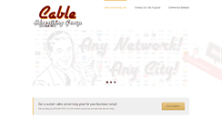 Desktop Screenshot of cableadvertisinggroup.com